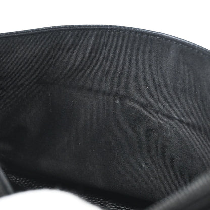 Chanel 2012 Black Caviar Skin Half Moon Flap WOC Wallet on Chain Shoulder Bag