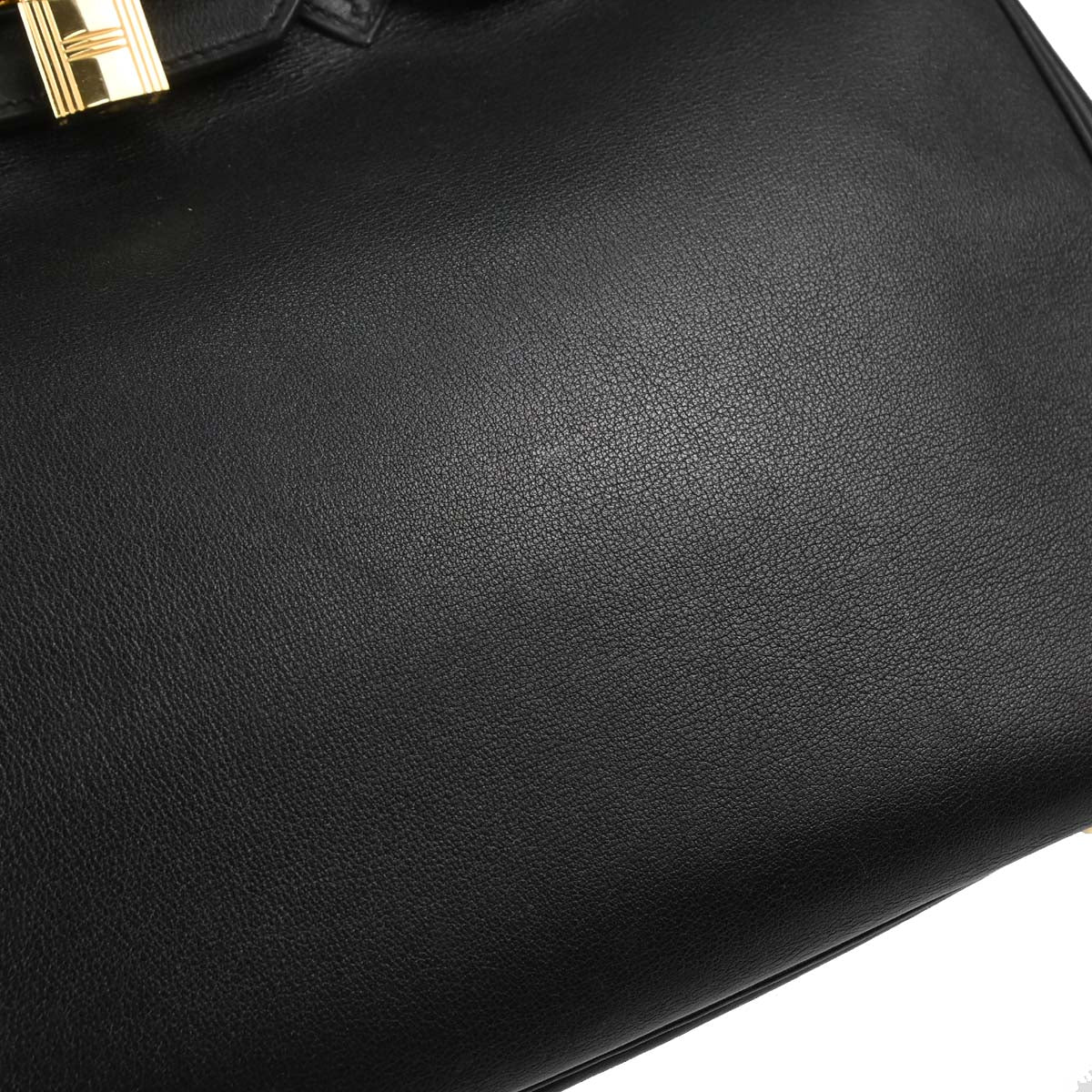 Hermes Black Gulliver Birkin 35 Handbag