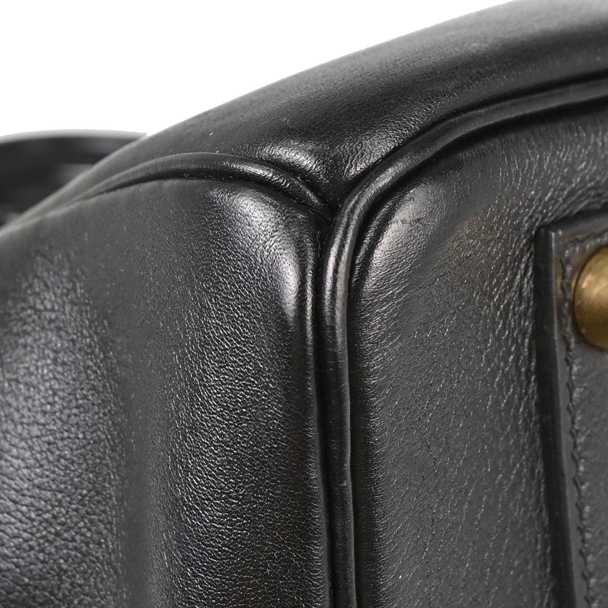 Hermes Black Gulliver Birkin 35 Handbag