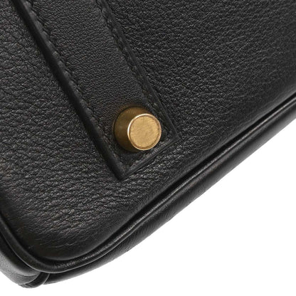 Hermes Black Gulliver Birkin 35 Handbag