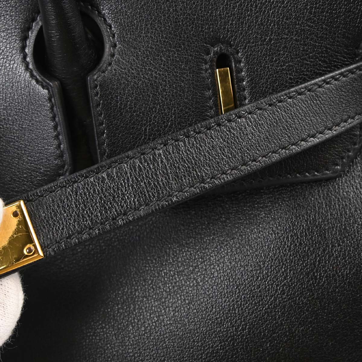 Hermes Black Gulliver Birkin 35 Handbag
