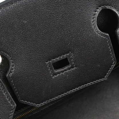 Hermes Black Gulliver Birkin 35 Handbag