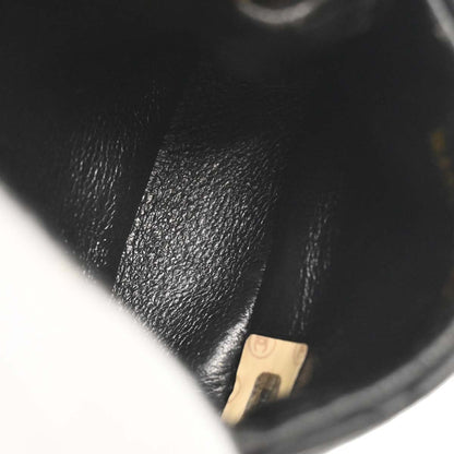 Chanel Black Lambskin Micro Classic Flap Shoulder Bag Pochette