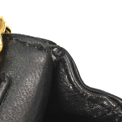 Chanel Black Lambskin Micro Classic Flap Shoulder Bag Pochette