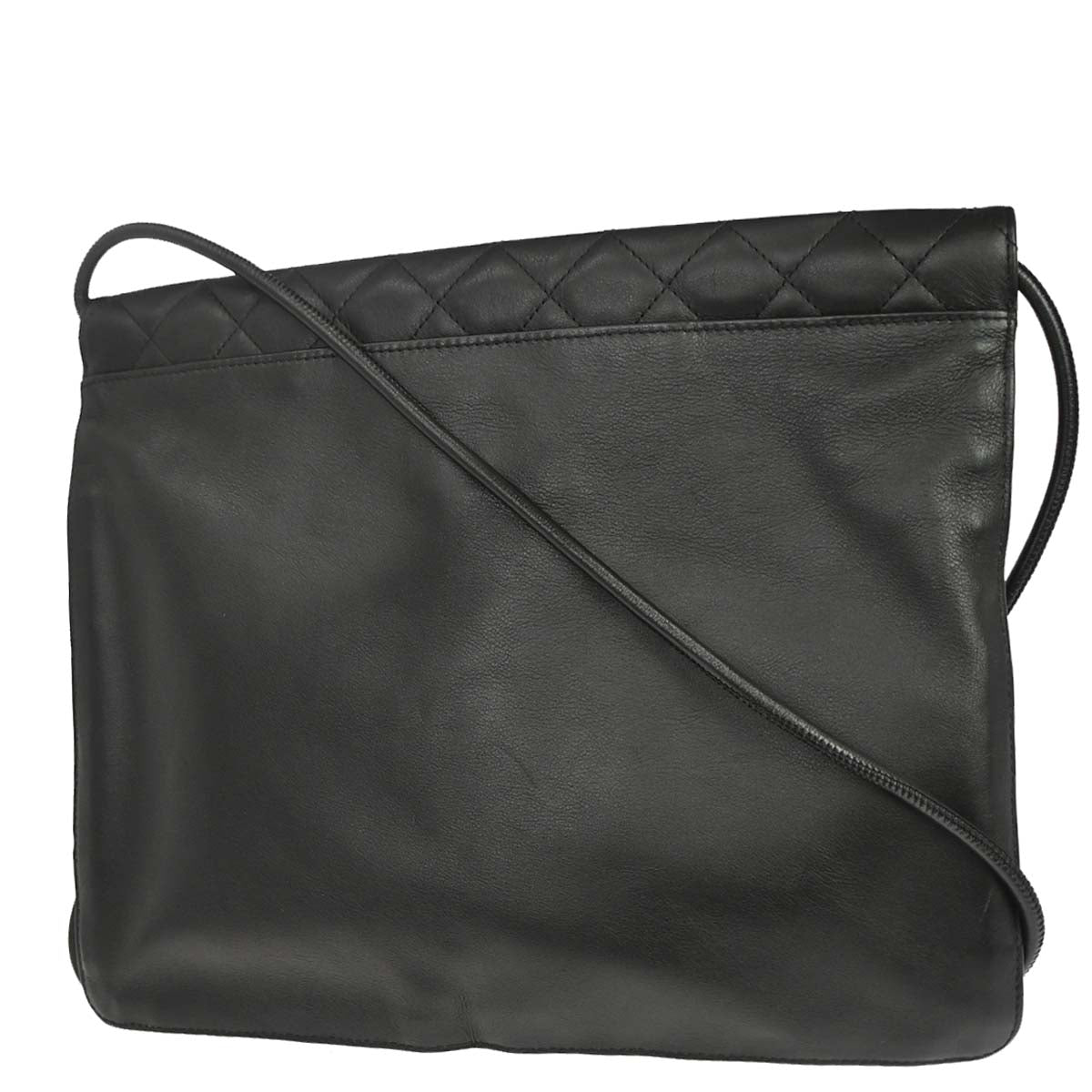 Chanel 2005-2006 Black Calfskin Cambon Shoulder Bag