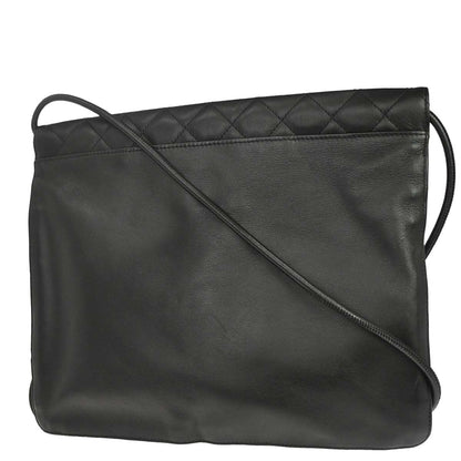 Chanel 2005-2006 Black Calfskin Cambon Shoulder Bag
