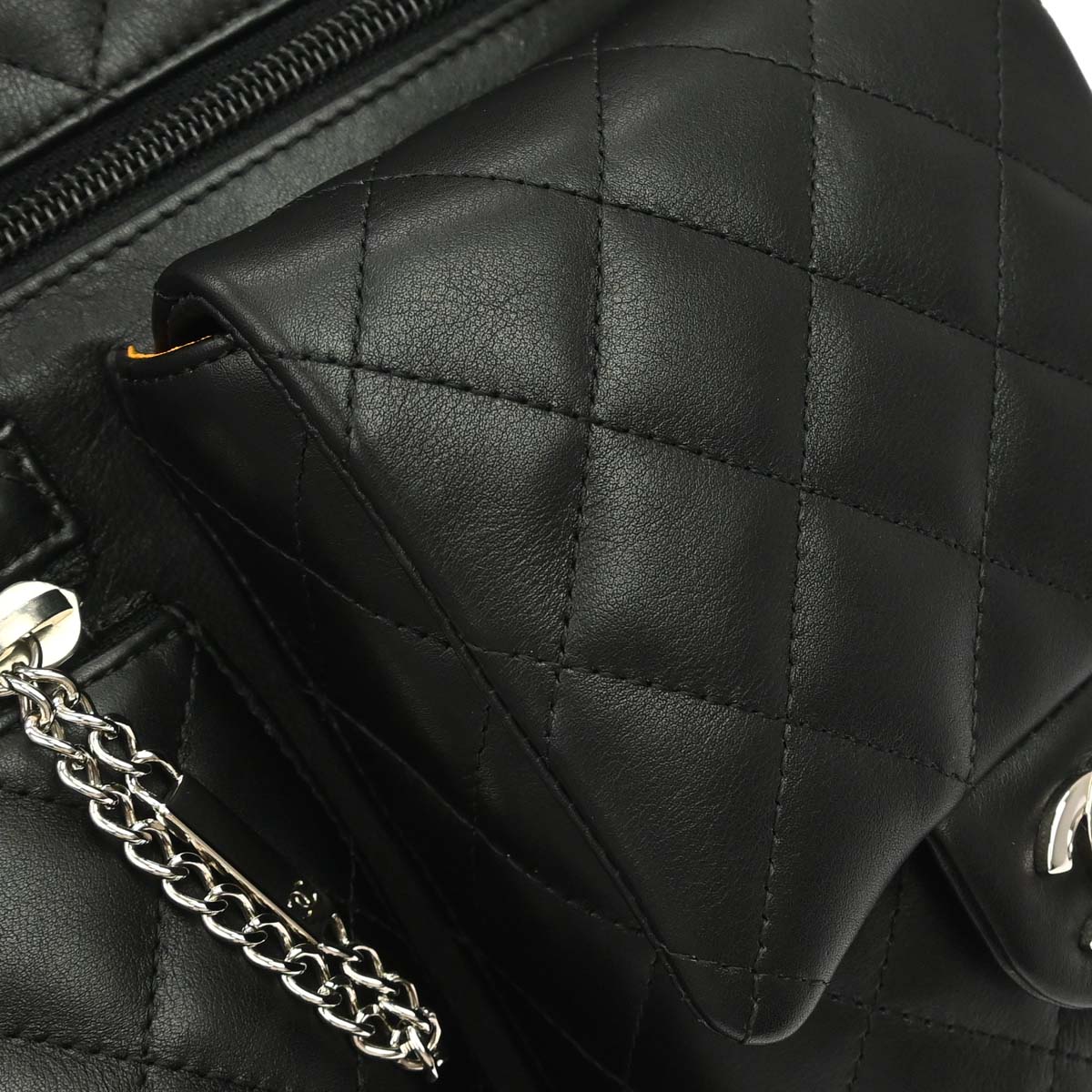 Chanel 2005-2006 Black Calfskin Cambon Shoulder Bag