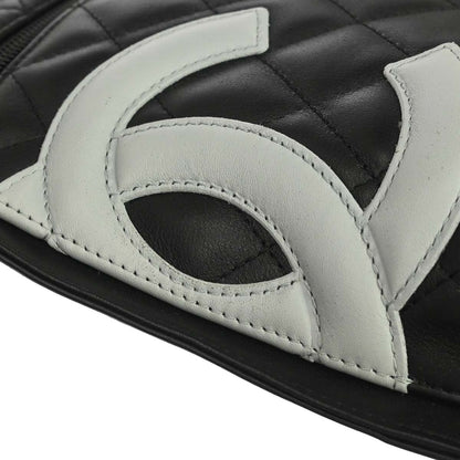 Chanel 2005-2006 Black Calfskin Cambon Shoulder Bag
