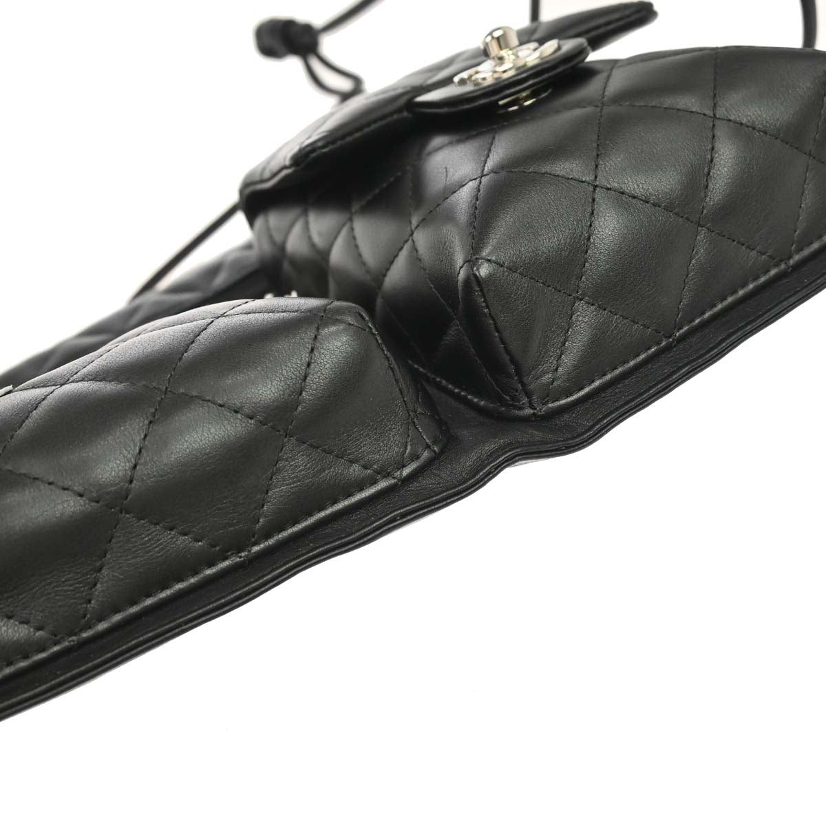 Chanel 2005-2006 Black Calfskin Cambon Shoulder Bag