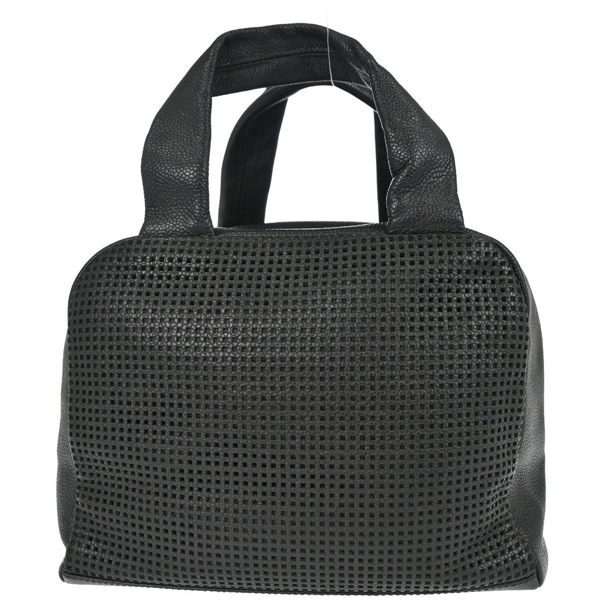 Chanel 2005-2006 Black Perforated Caviar Skin Handbag