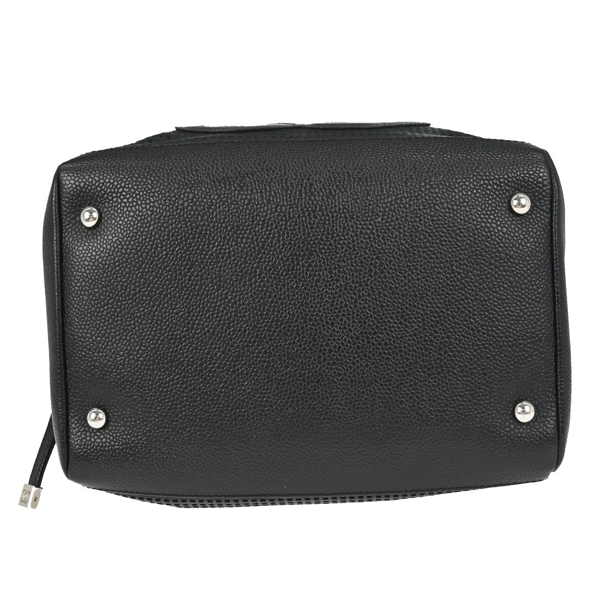 Chanel 2005-2006 Black Perforated Caviar Skin Handbag