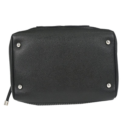 Chanel 2005-2006 Black Perforated Caviar Skin Handbag