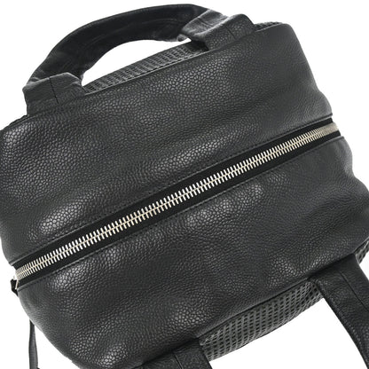 Chanel 2005-2006 Black Perforated Caviar Skin Handbag