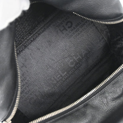Chanel 2005-2006 Black Perforated Caviar Skin Handbag