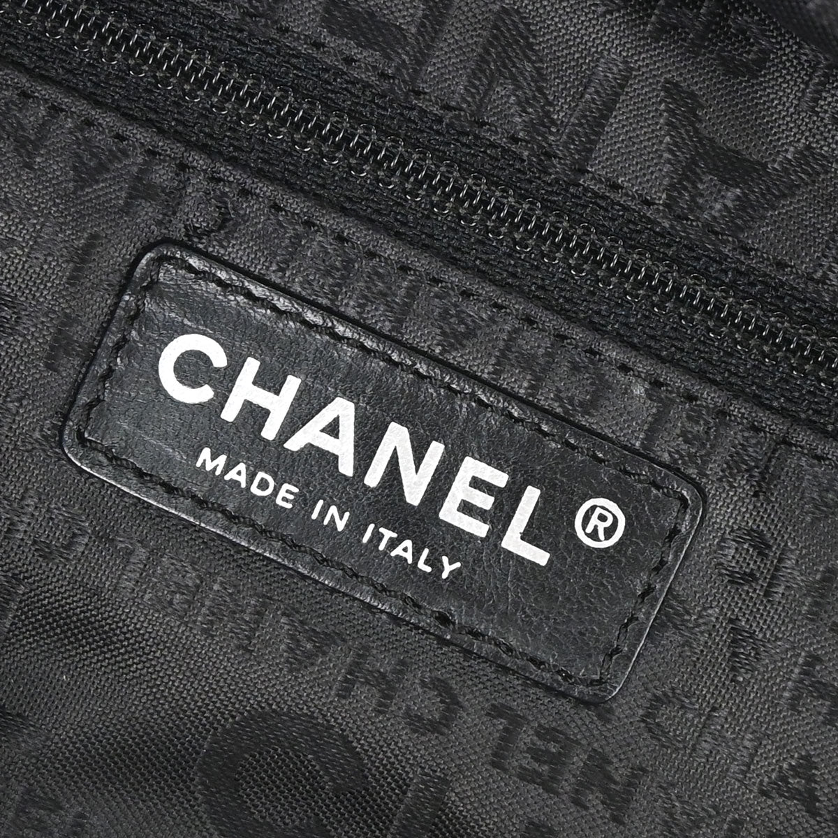 Chanel 2005-2006 Black Perforated Caviar Skin Handbag