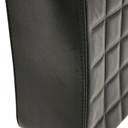 Chanel 2002-2003 Black Lambskin Choco Bar Shoulder Bag