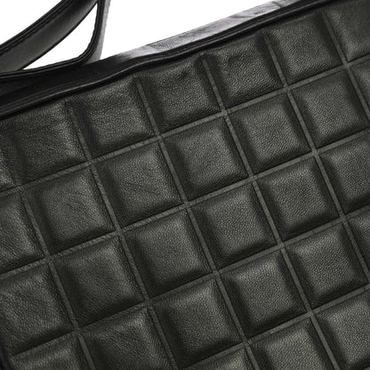 Chanel 2002-2003 Black Lambskin Choco Bar Shoulder Bag