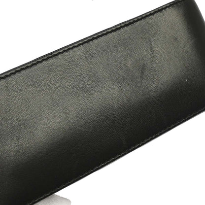 Chanel 2002-2003 Black Lambskin Choco Bar Shoulder Bag