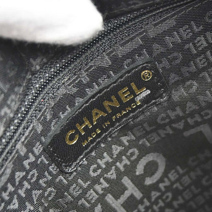 Chanel 2002-2003 Black Lambskin Choco Bar Shoulder Bag