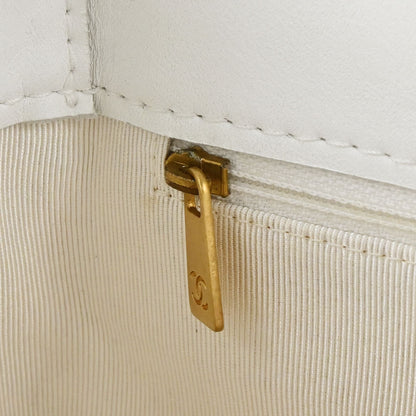 Chanel 2000-2002 White Calfskin Wild Stitch Tote Bag