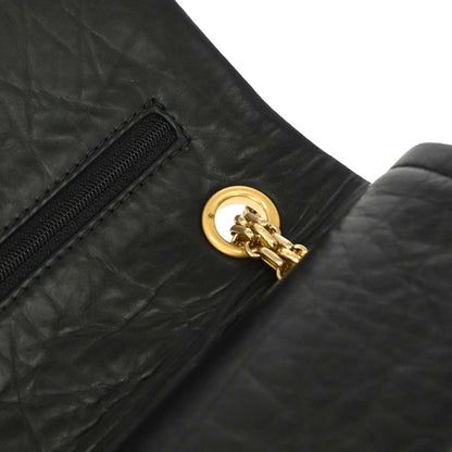 Chanel 2009-2010 Black Calfskin 2.55 Small Classic Double Flap Shoulder Bag