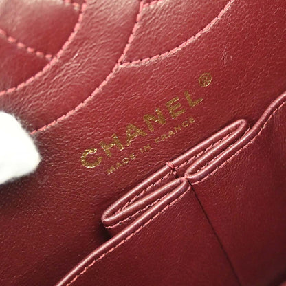Chanel 2009-2010 Black Calfskin 2.55 Small Classic Double Flap Shoulder Bag