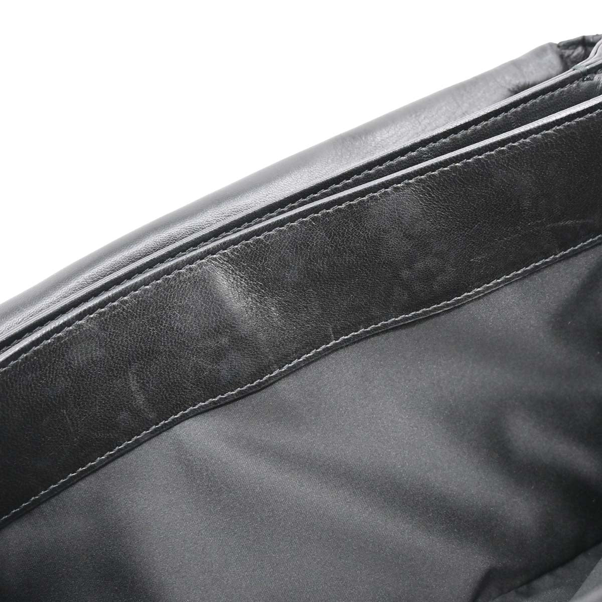 Chanel Black Lambskin 3 Accordion Flap Shoulder Bag
