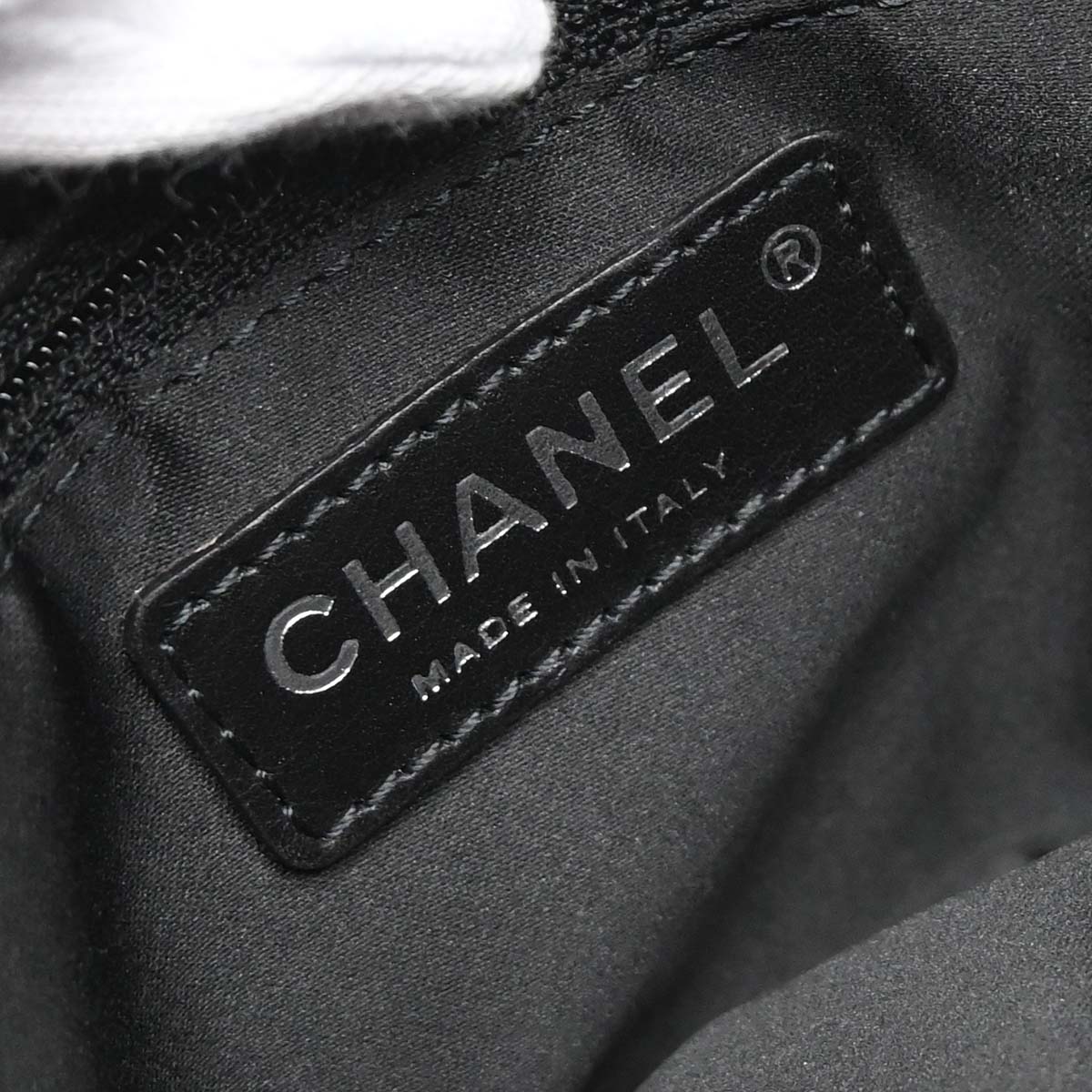 Chanel Black Lambskin 3 Accordion Flap Shoulder Bag