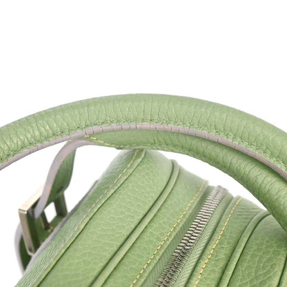 Loewe Green Leather Senda Handbag