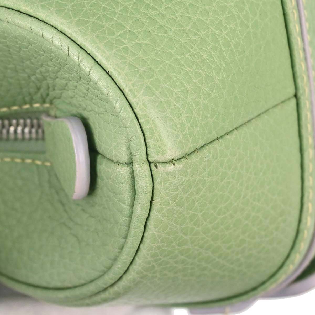 Loewe Green Leather Senda Handbag