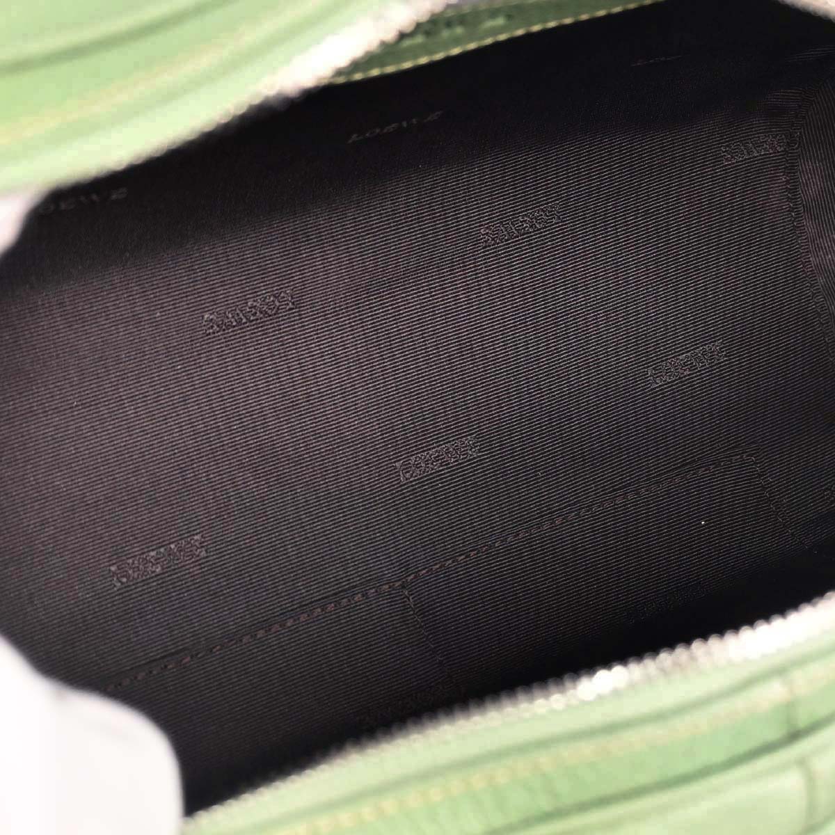 Loewe Green Leather Senda Handbag