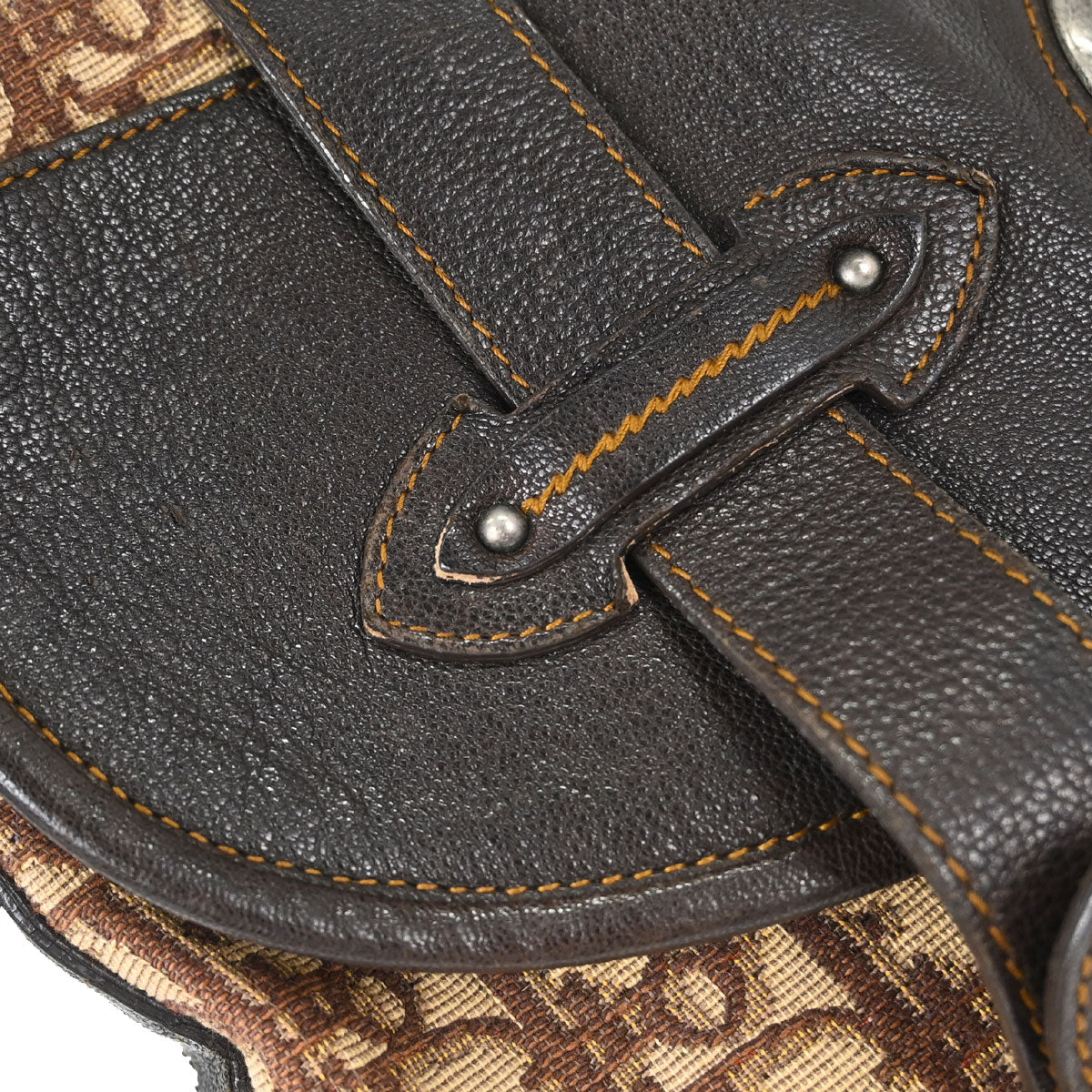 Christian Dior Beige Brown Vintage Traveller Shoulder Bag