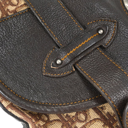 Christian Dior Beige Brown Vintage Traveller Shoulder Bag