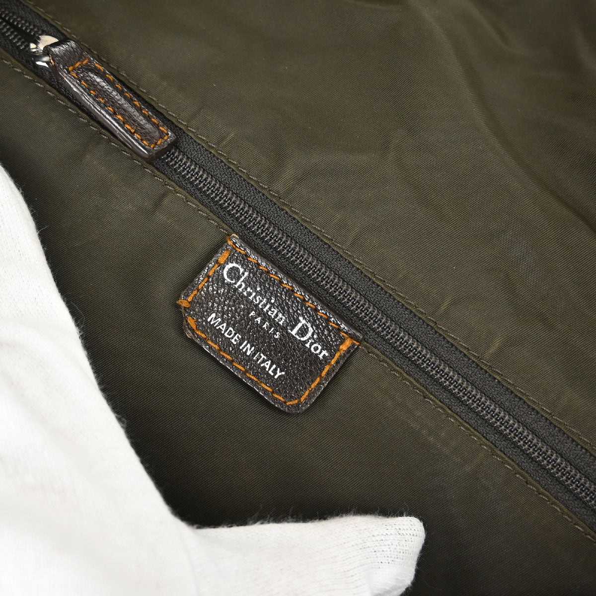 Christian Dior Beige Brown Vintage Traveller Shoulder Bag