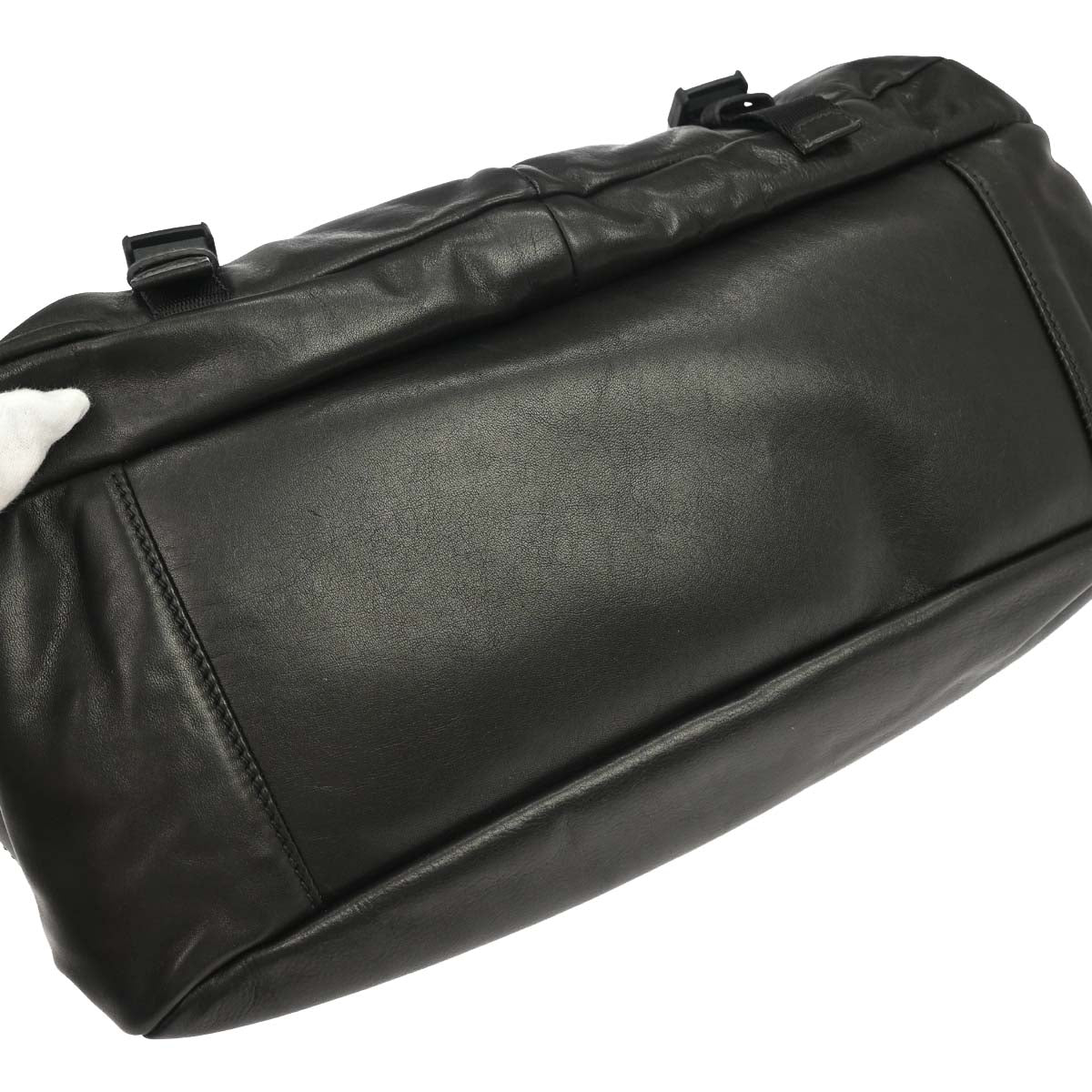 Prada Black Calfskin Messenger Shoulder Bag