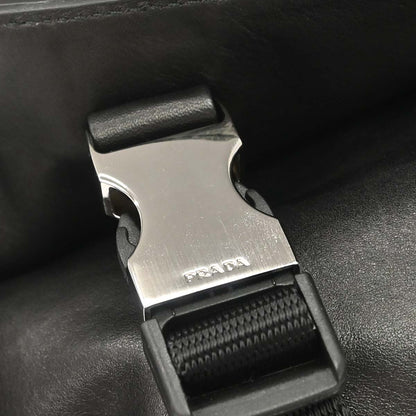Prada Black Calfskin Messenger Shoulder Bag