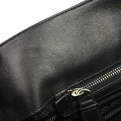 Prada Black Calfskin Messenger Shoulder Bag