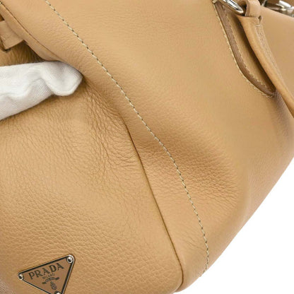 Prada Beige Leather Easy Bag Handbag
