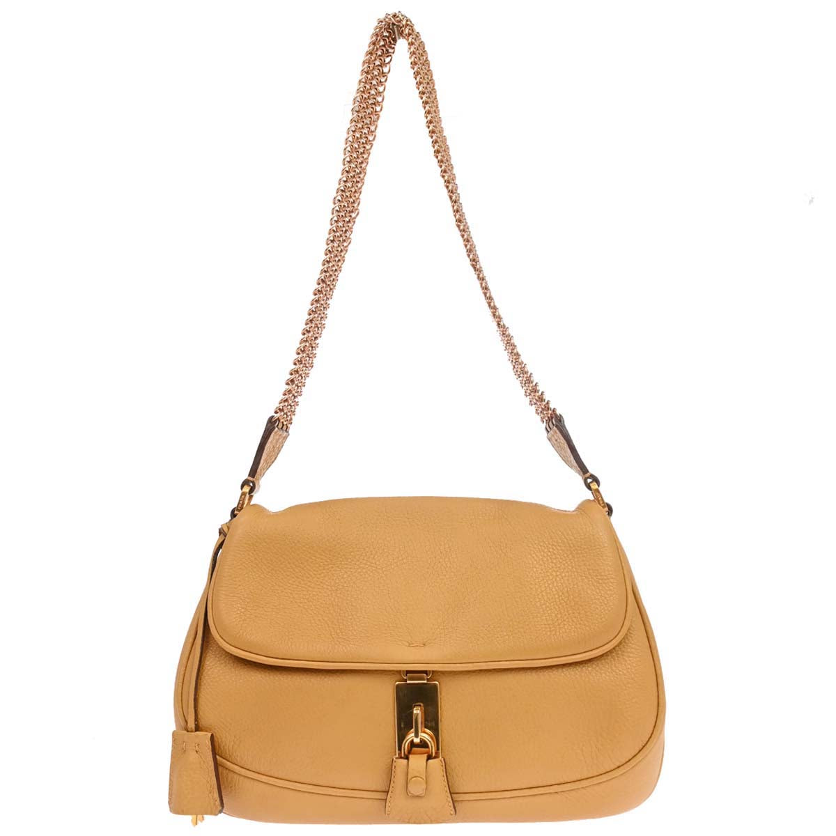 Prada Beige Calfskin Shoulder Bag
