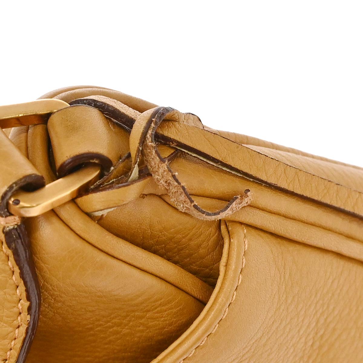 Prada Beige Calfskin Shoulder Bag