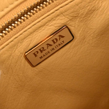 Prada Beige Calfskin Shoulder Bag
