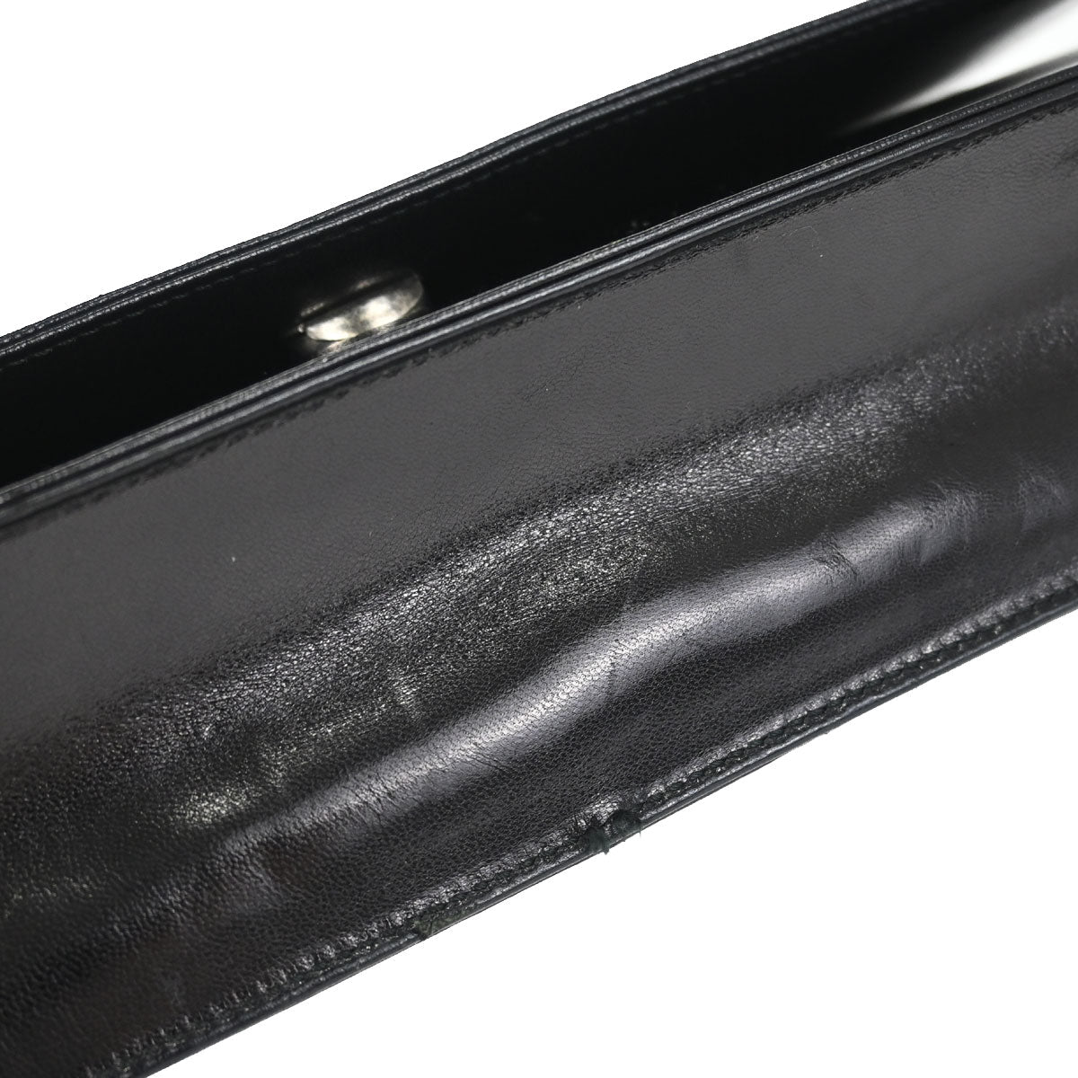 Prada Black Leather Acrylic Shoulder Bag
