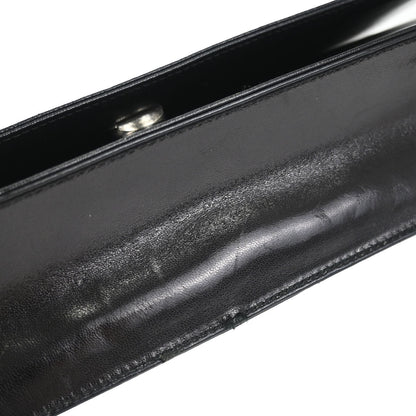Prada Black Leather Acrylic Shoulder Bag