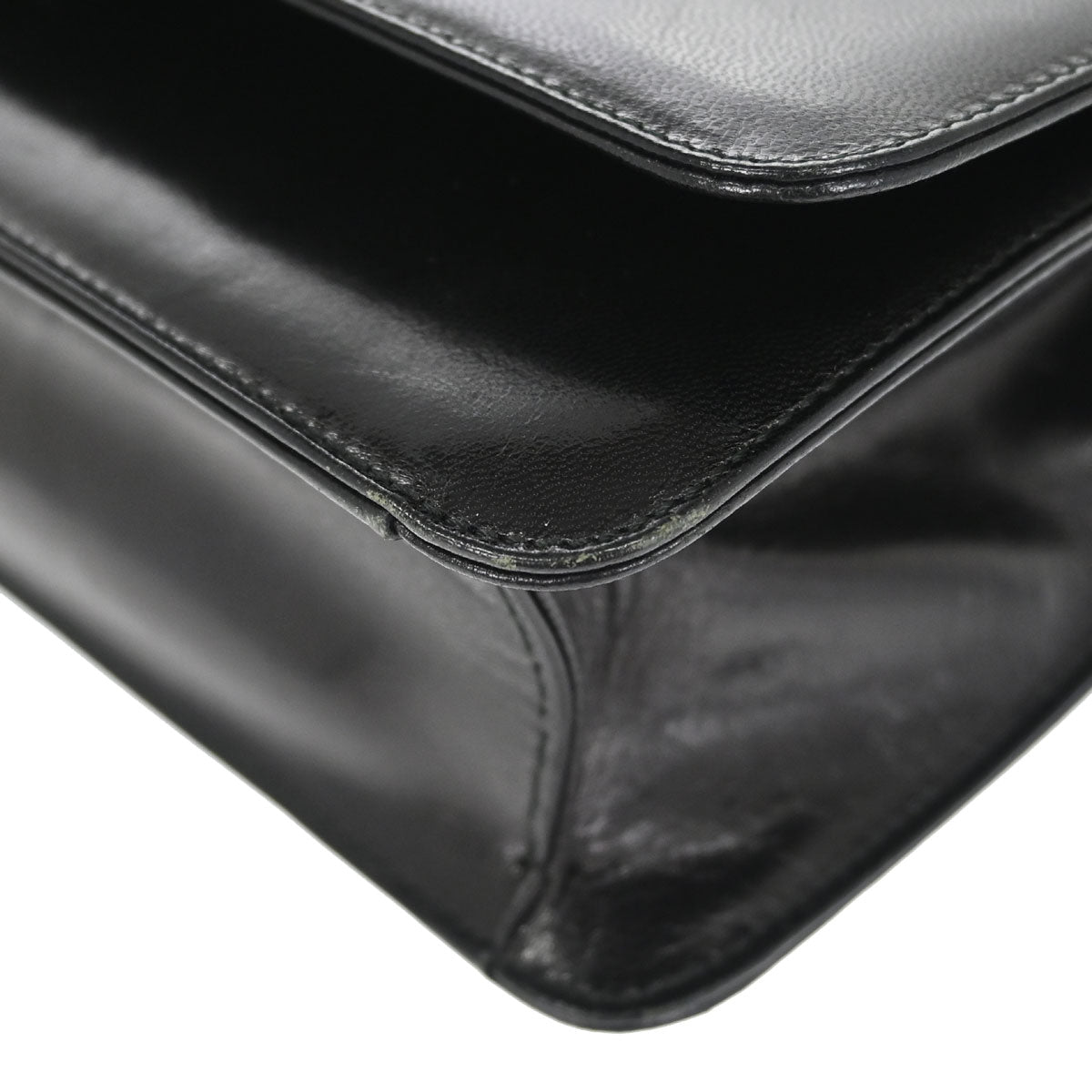 Prada Black Leather Acrylic Shoulder Bag