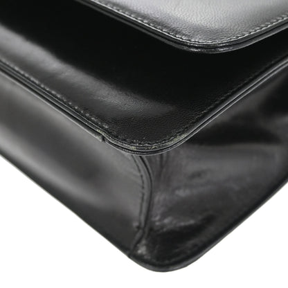Prada Black Leather Acrylic Shoulder Bag