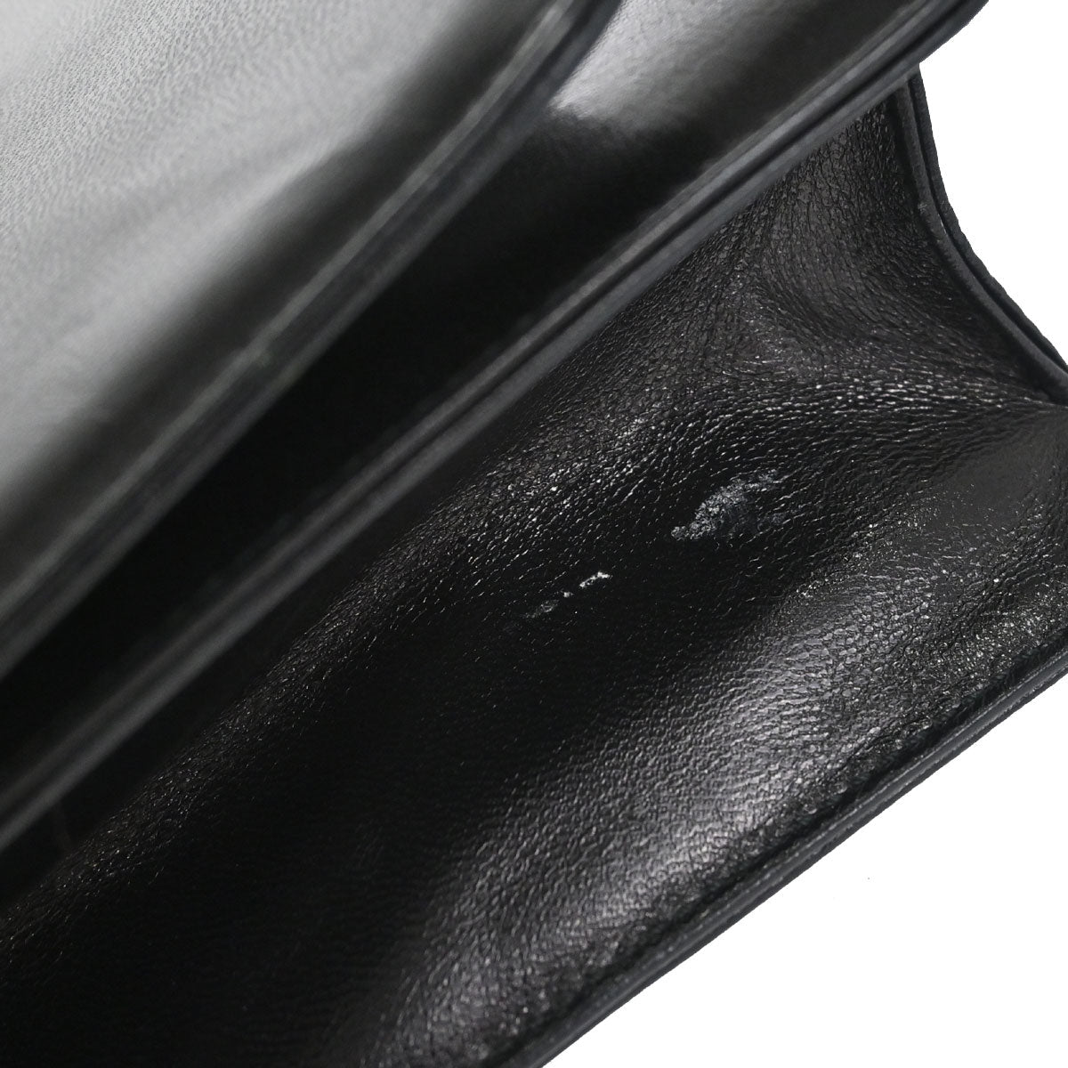 Prada Black Leather Acrylic Shoulder Bag