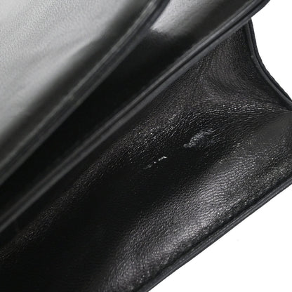 Prada Black Leather Acrylic Shoulder Bag