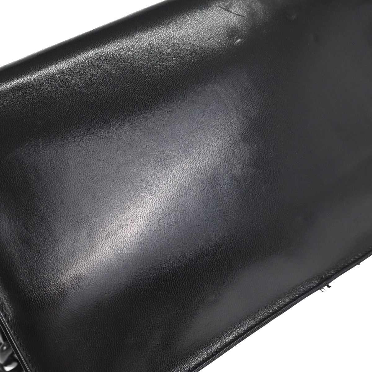 Prada Black Leather Acrylic Shoulder Bag