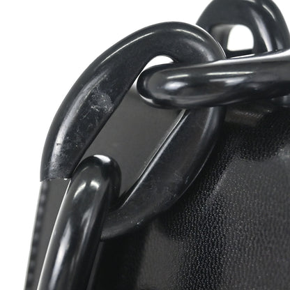 Prada Black Leather Acrylic Shoulder Bag