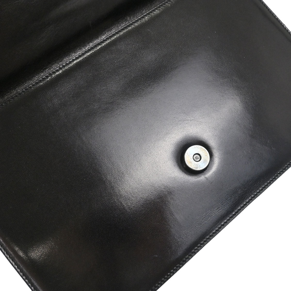 Prada Black Leather Acrylic Shoulder Bag